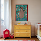 Illustration Arche Noah Tiere Skurrile Kinder Wandkunst