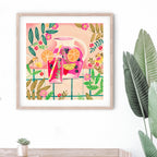 Sommerlimonade Botanische Illustration Frische Zitruskunst