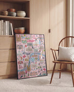 London Landmarks Illustrated Art Print