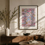 London Landmarks Illustrated Art Print