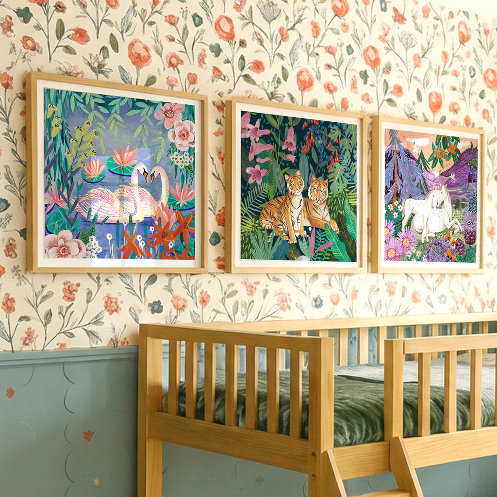 Lustiges Tier-Kunstdruck-Set (3 Stück) | Wandkunst-Bundle für das Kinderzimmer | 10% Rabatt an der Kasse!