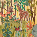 Dschungeltiere Kunstdruck 2er-Set | Safari-Wildtier-Kinderzimmer-Wandkunst | 10 % Rabatt an der Kasse!