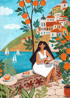 Mittelmeer-Küstenkunst-Druck-Set von 3 | Reise-Lifestyle-Wandkunst | 10% Rabatt an der Kasse!