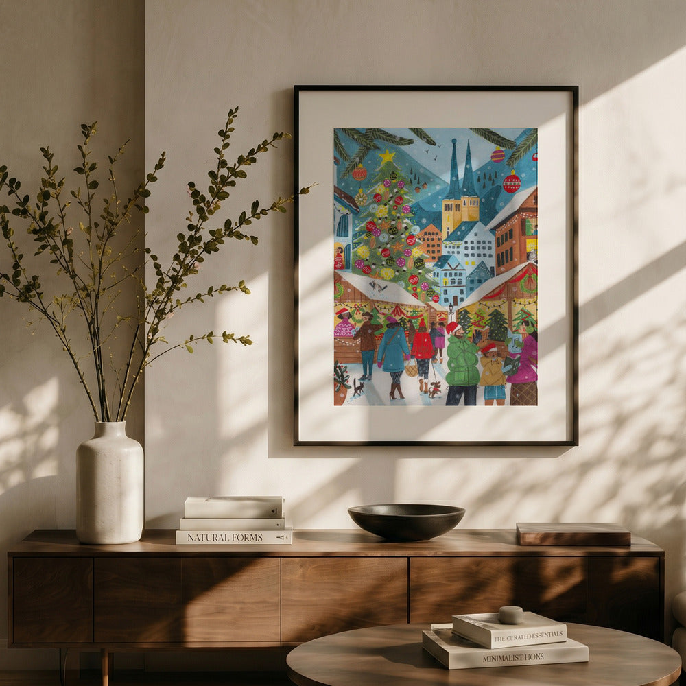 Christmas Market Art Print