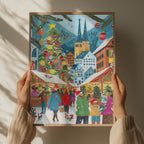 Christmas Market Art Print