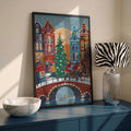 Christmas in Amsterdam City Art Print
