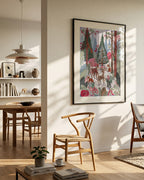 Winter Forest Animals Art Print