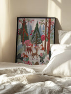 Winter Forest Animals Art Print