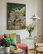 Greenhouse Garden Art Print | Whimsical Botanical Wall Art