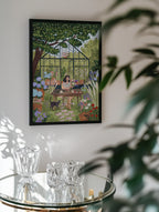 Greenhouse Garden Art Print | Whimsical Botanical Wall Art