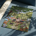 Greenhouse Garden Art Print | Whimsical Botanical Wall Art