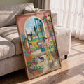 Tuscan Flower Market Art Print | Whimsical Italian Floral Wall Art
