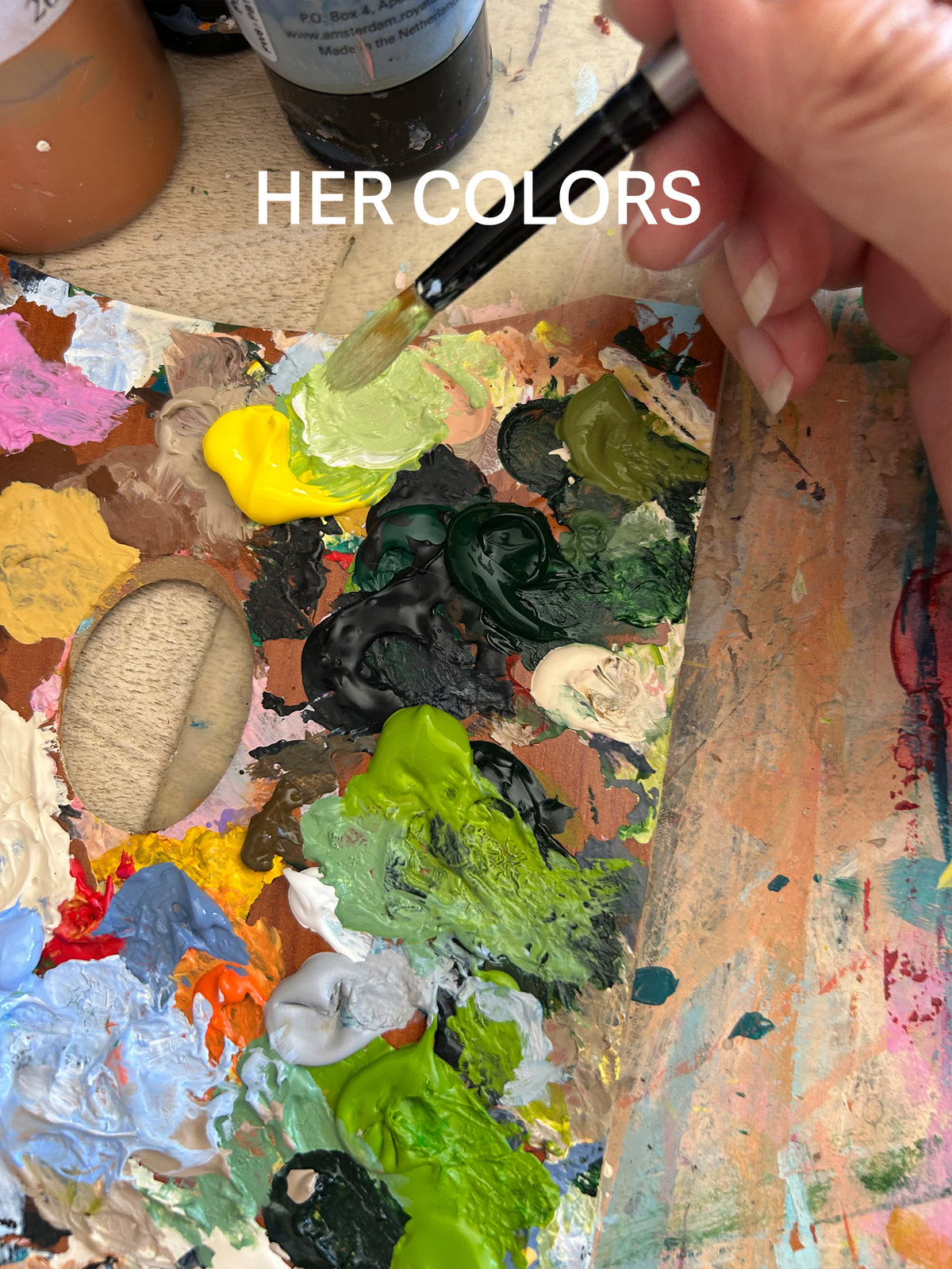 Mixing colours 🎨💚