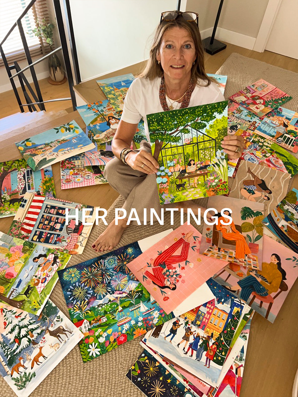 Surrounded by paintings ✨